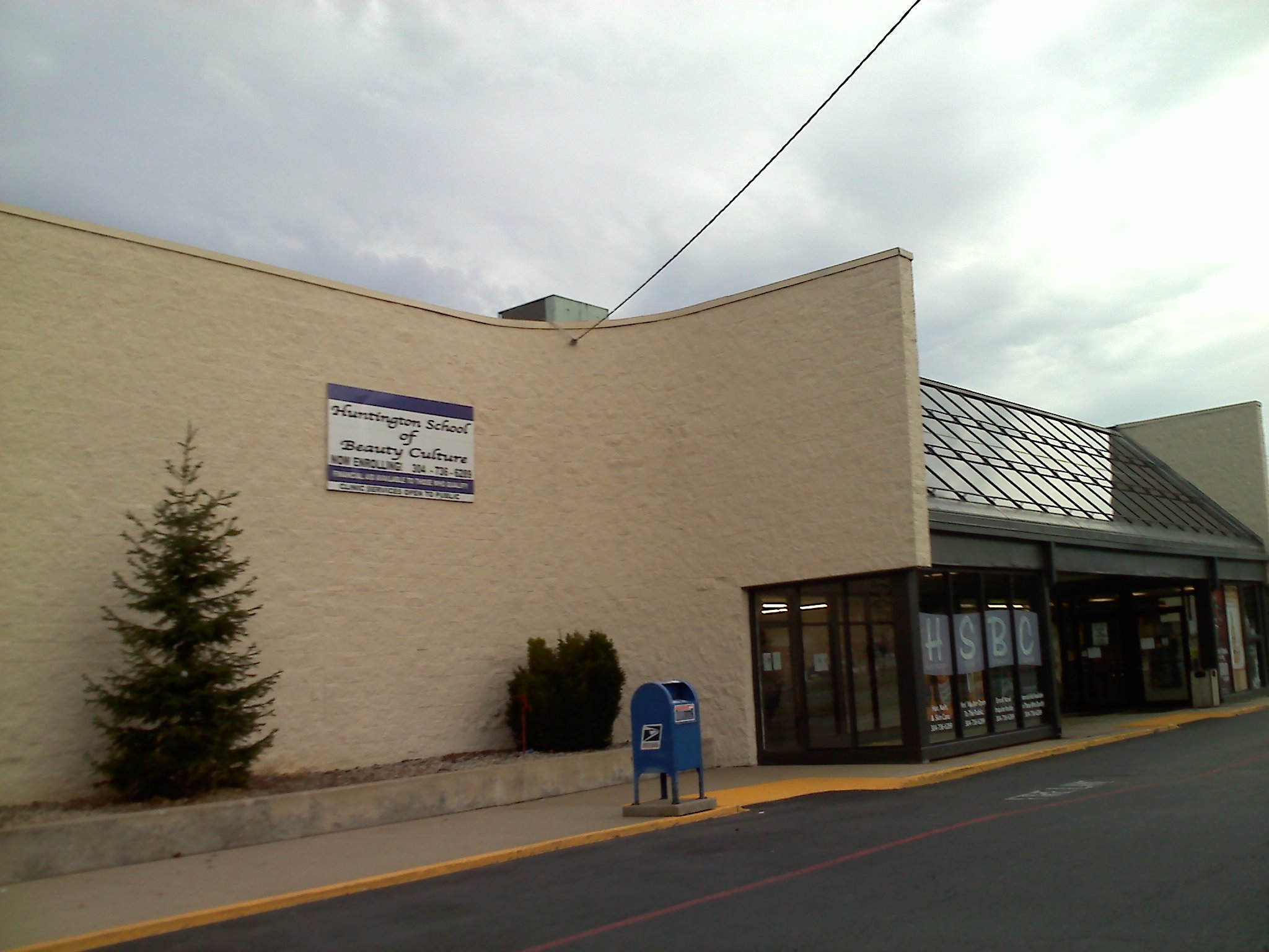 a very large building has signage on it