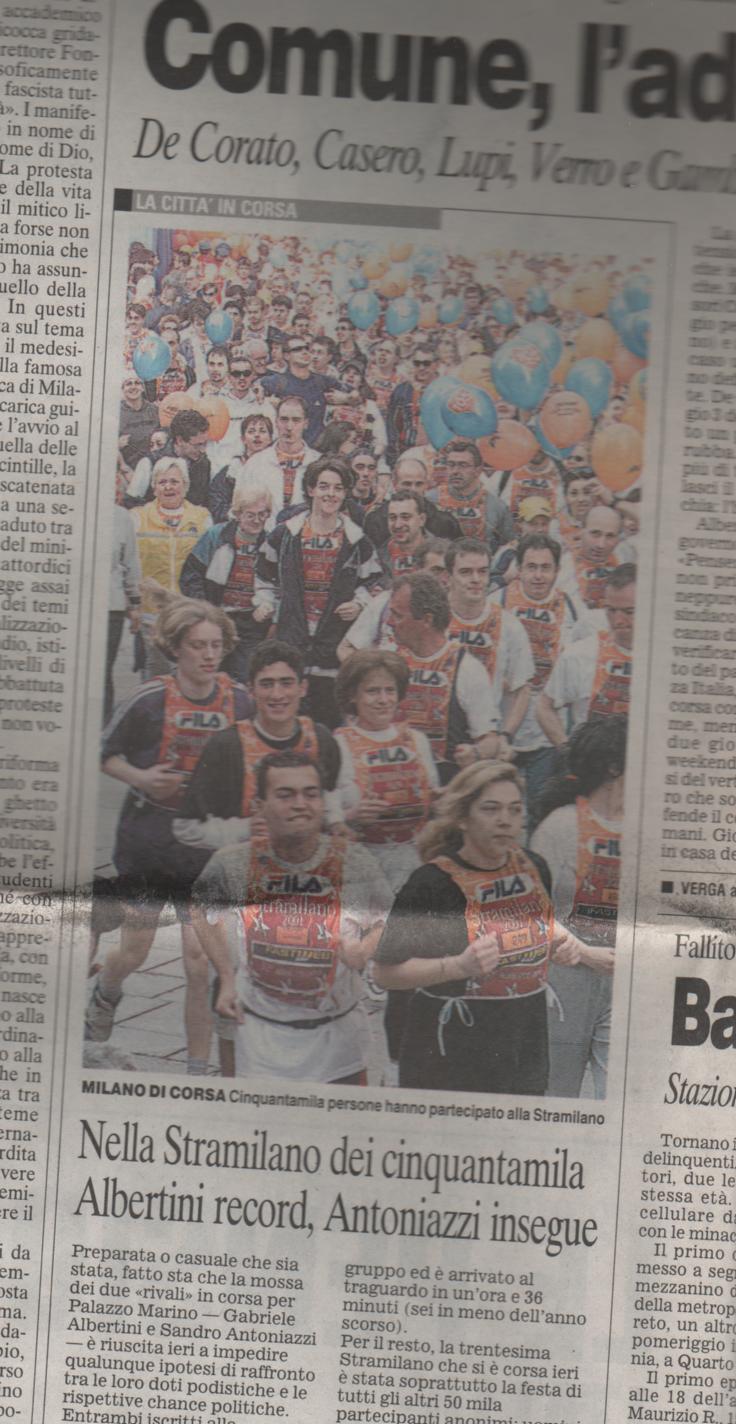 the front page of a newspaper announcing the event