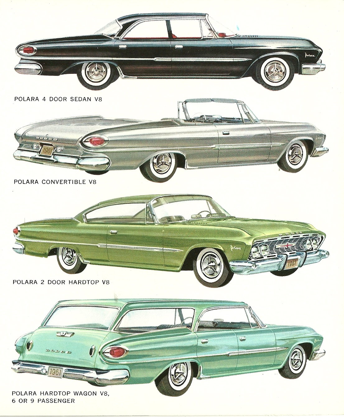 four classic muscle cars of the 50s and 70s