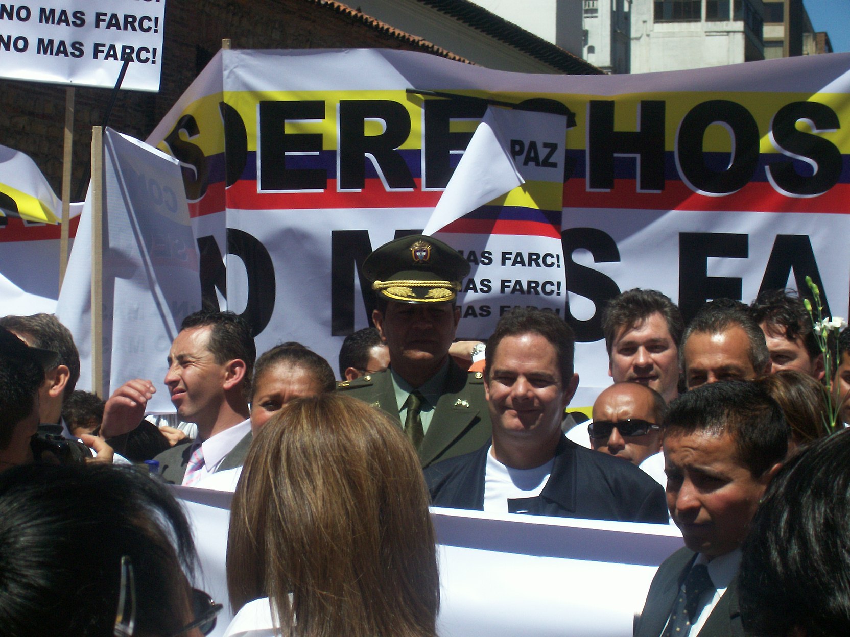 people are protesting against the spanish military in san francisco