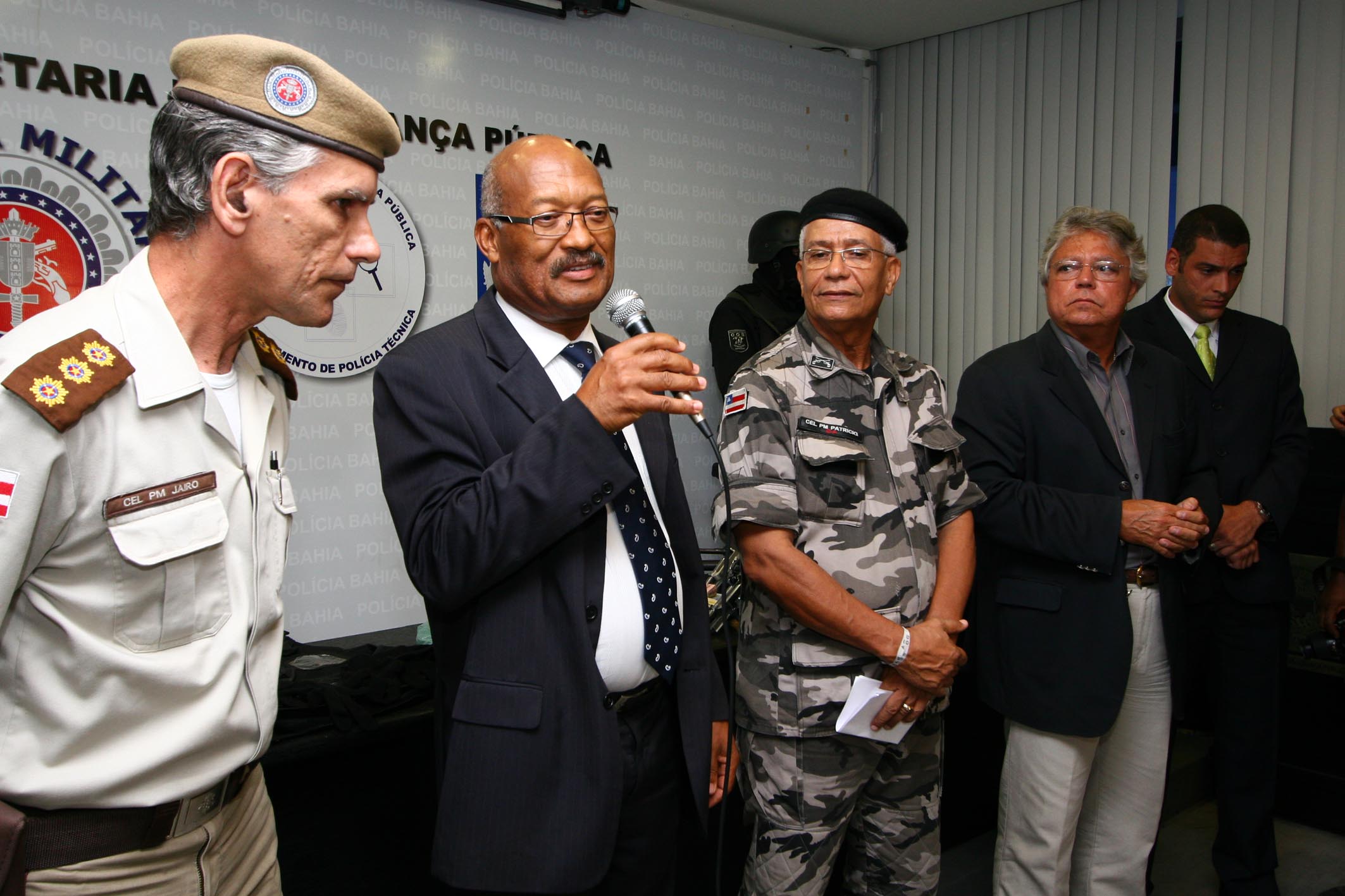 a group of people in military uniform stand together