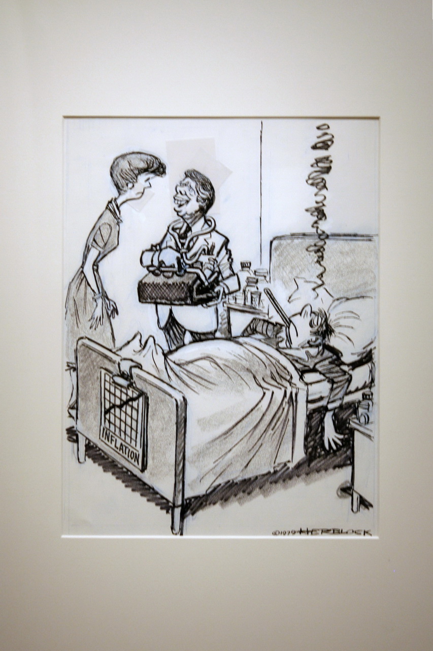 a drawing of a boy in hospital with a woman watching him