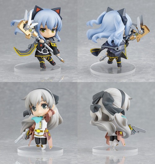 anime characters figurines posed as small children