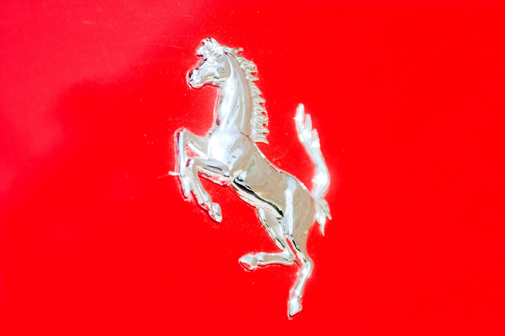 the emblem on the car shows the horse