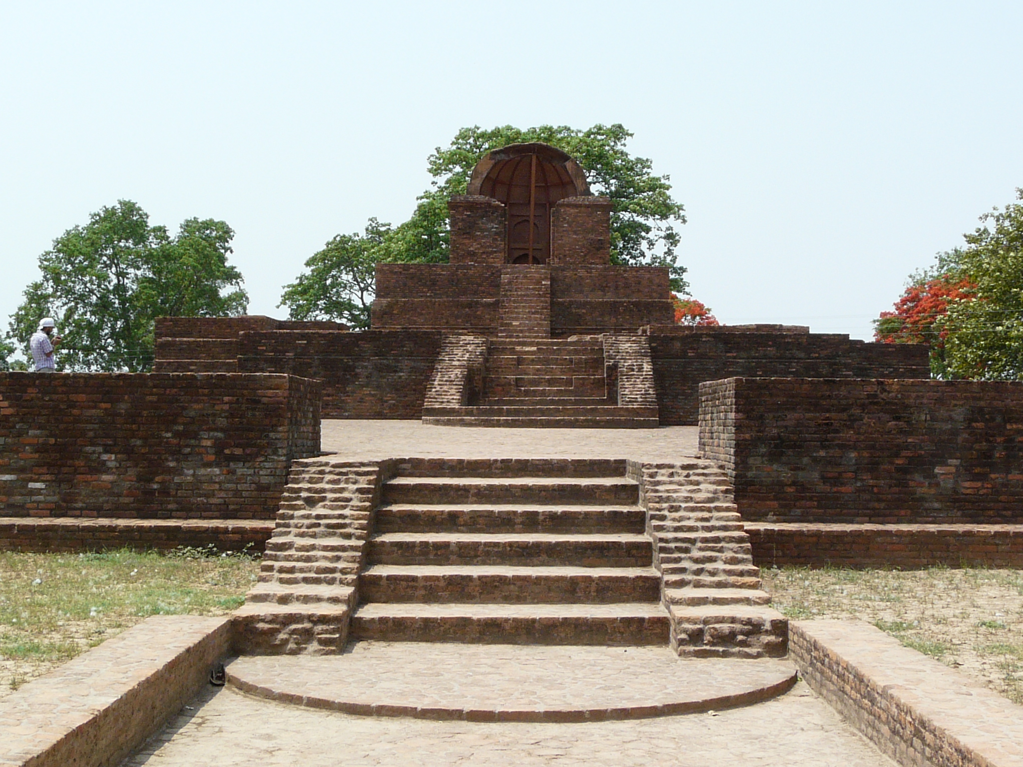 a number of steps leading into a park