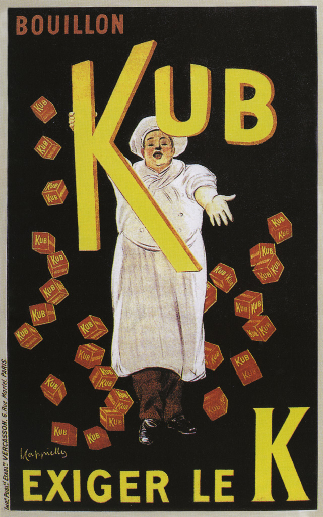an old poster with a man wearing white clothing holding an object