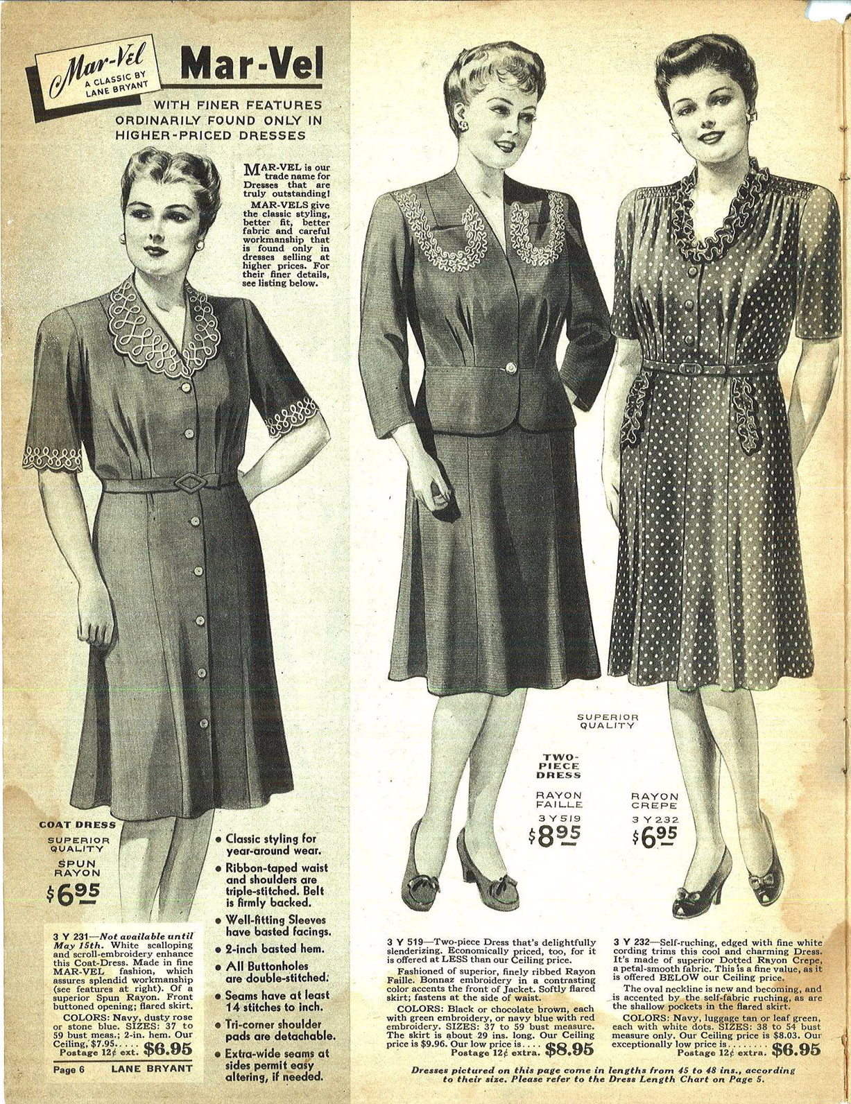 two women in dress from an old sewing manual