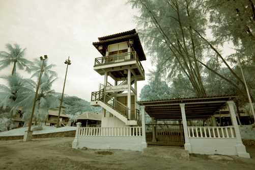 a house with stairs leads to the first story