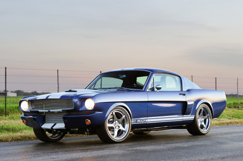 this is a blue muscle muscle car