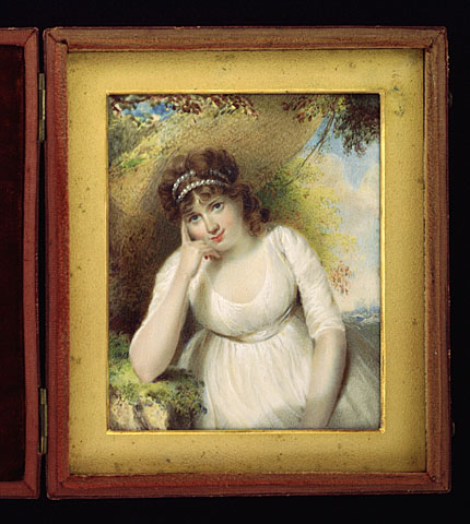 a portrait of a young woman