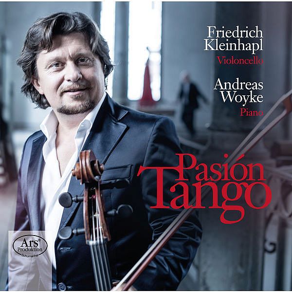 a cover for the book, passion tango featuring a violin