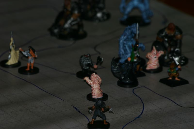 a group of toy soldiers on a gray floor