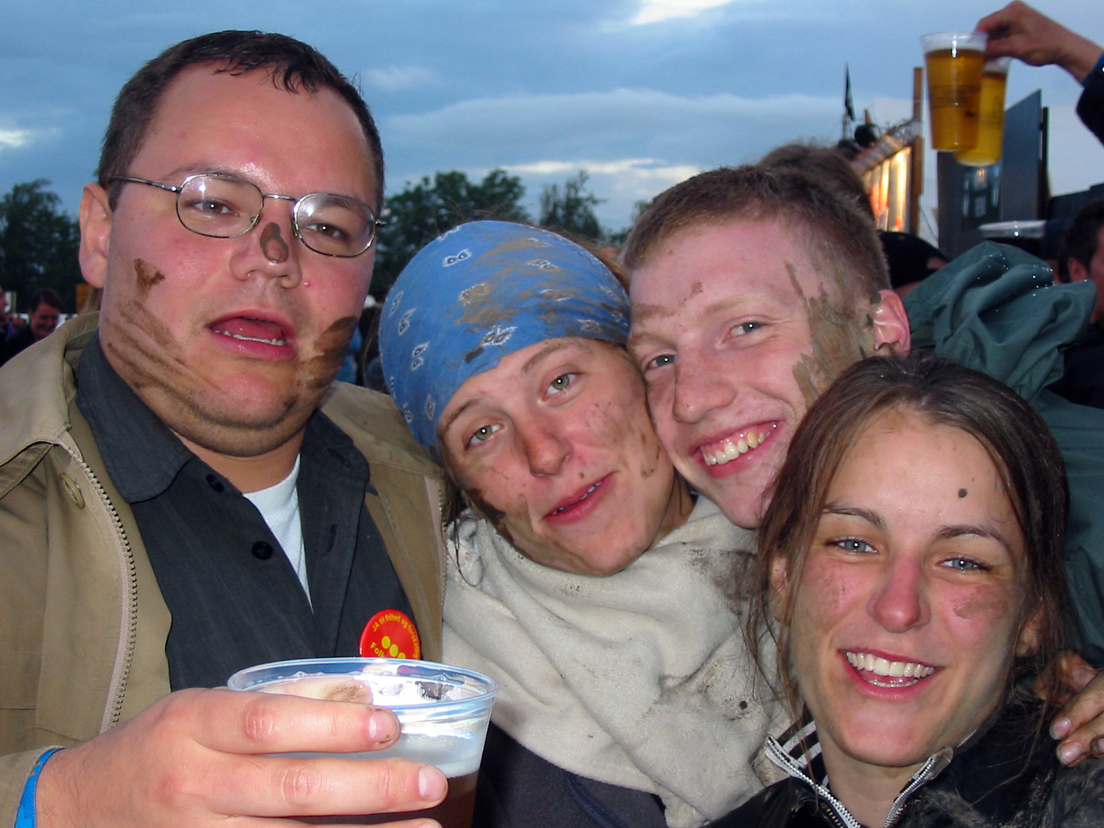 a group of people pose for the camera