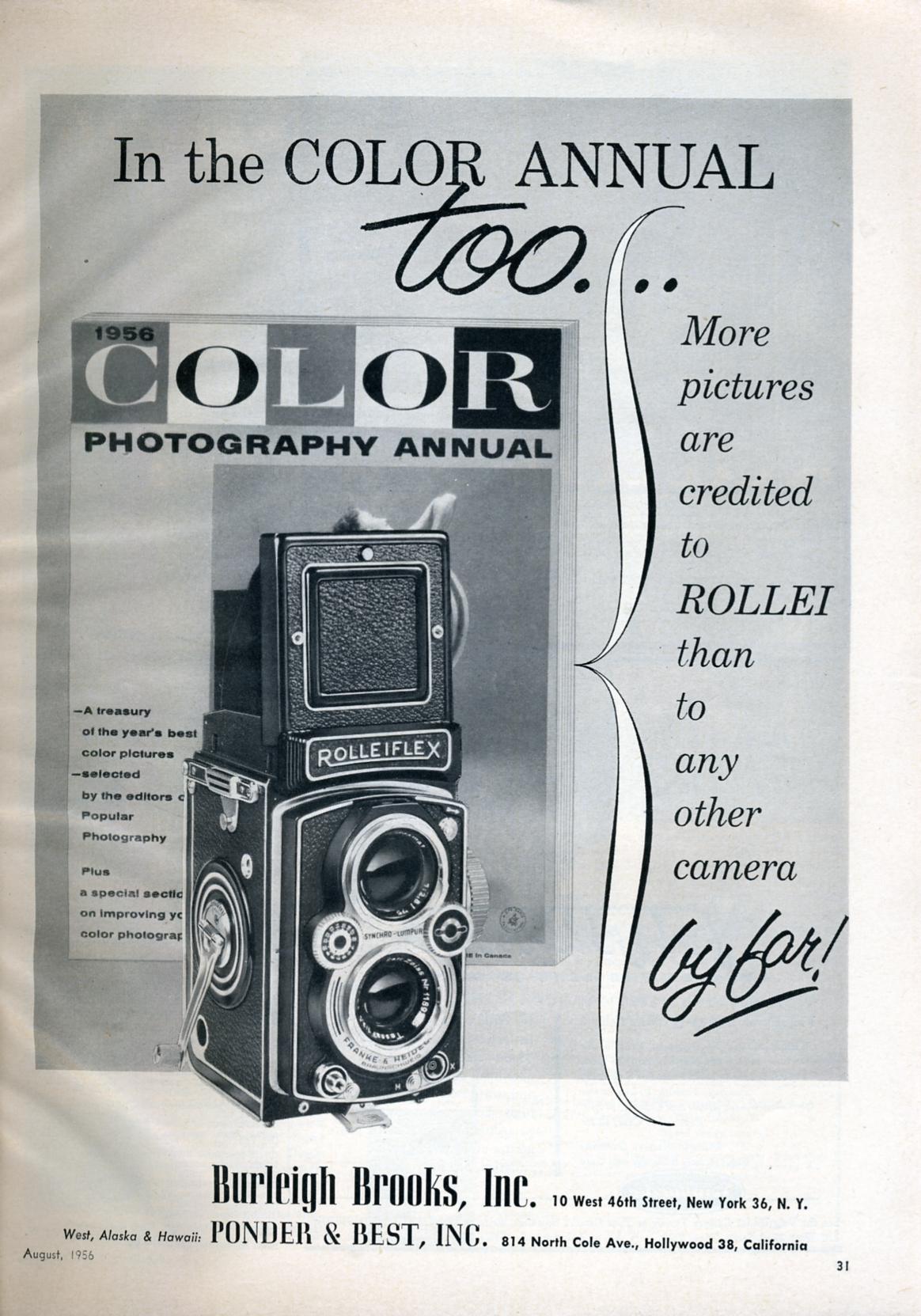an advertit for a color camera with the caption's description