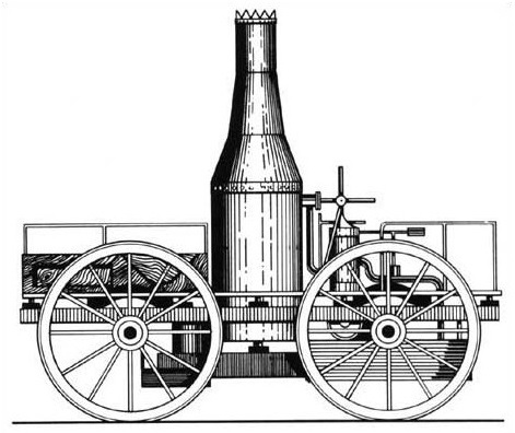 an illustration of a steam engine from 1897, which is part of a series of illustrated cartoons on what happens when working with the locomotive car