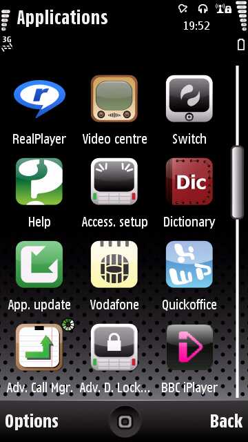 screens and ons in the play on on an app