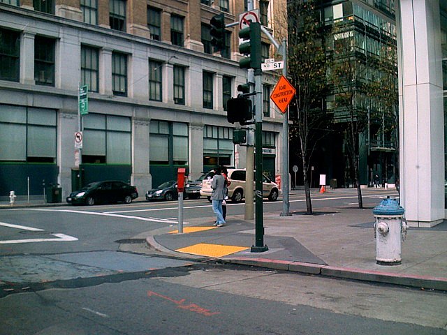 a crosswalk on the side of a street