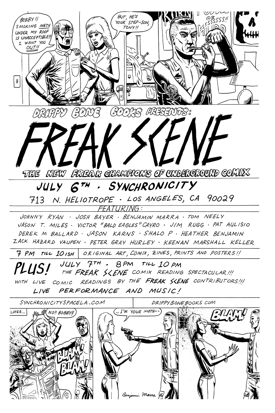 the front page of a storyboard from the graphic book