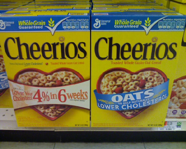 boxes of cheerios cheerios cereal displayed in a store