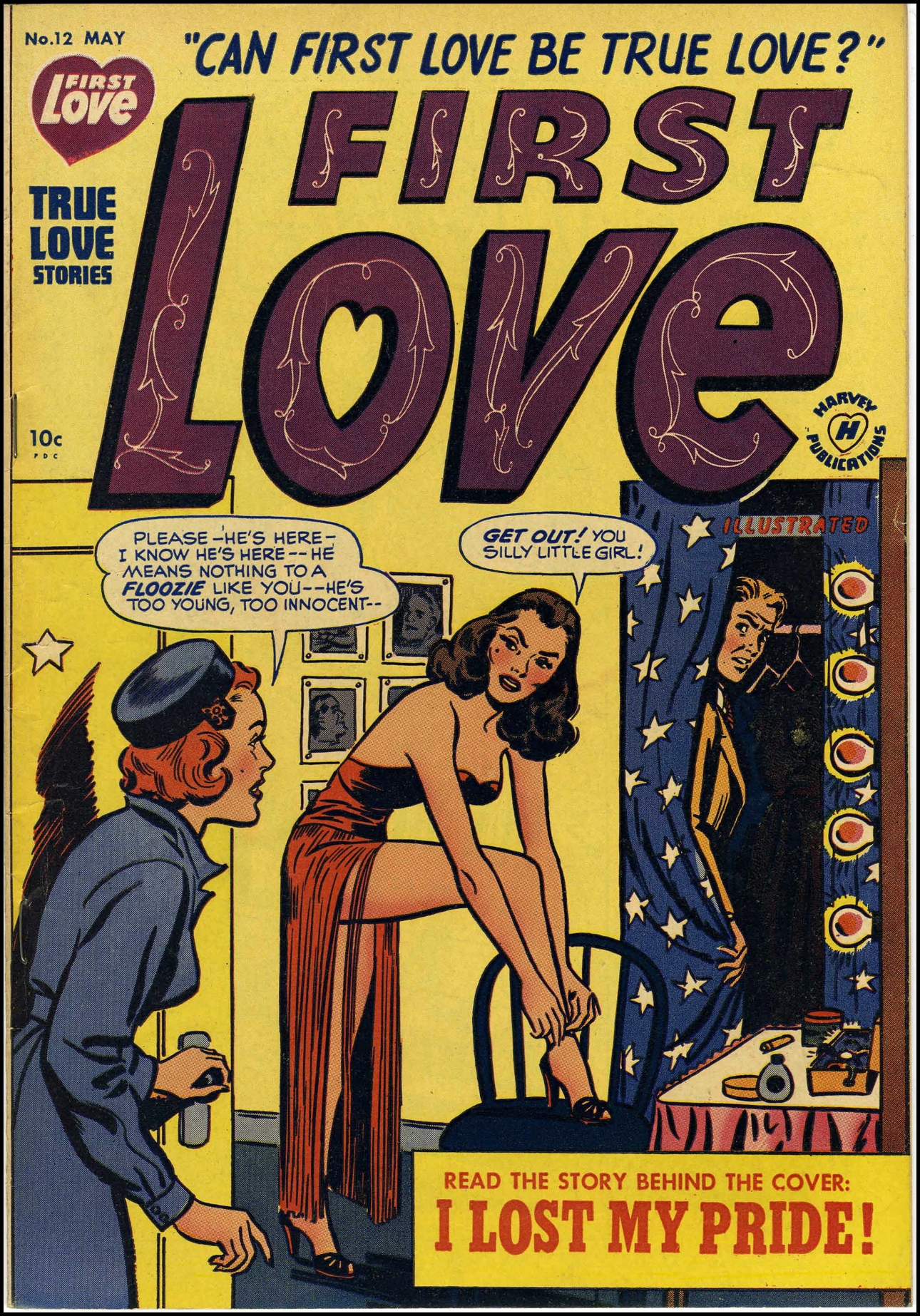 a comic book cover with a woman in a bikini and a man in the bed