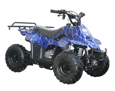 an atv is shown with four wheeled wheels