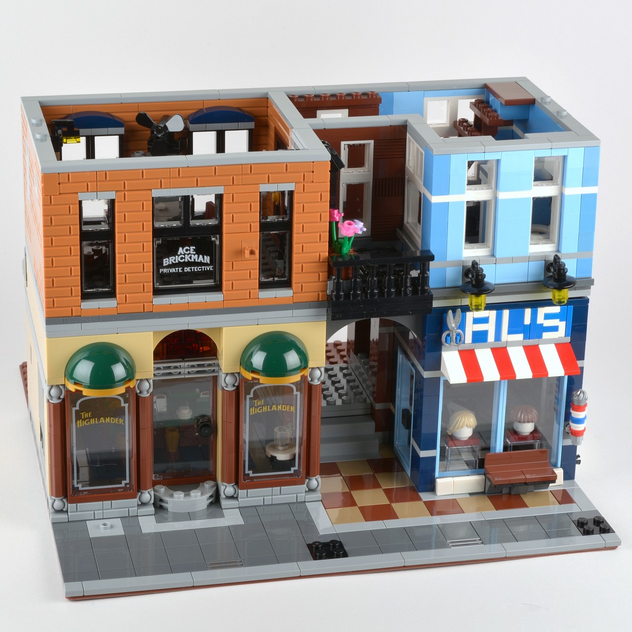 a small toy city with a small street scene