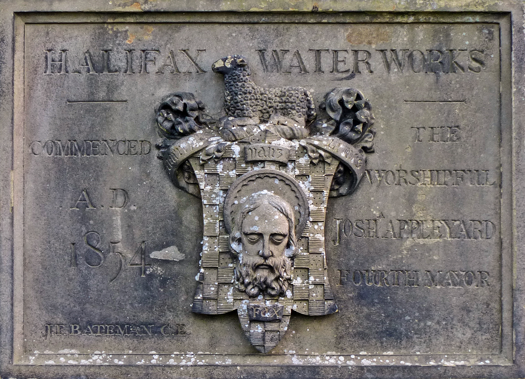 a carving of a bust of king henry iv on the grave of william stewart