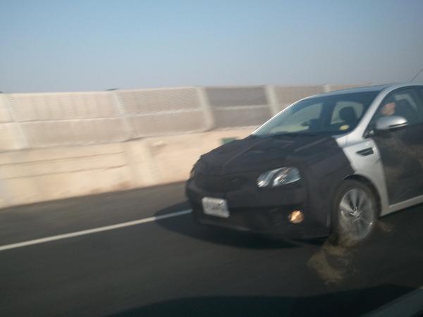 a car is driving on the road in a blur