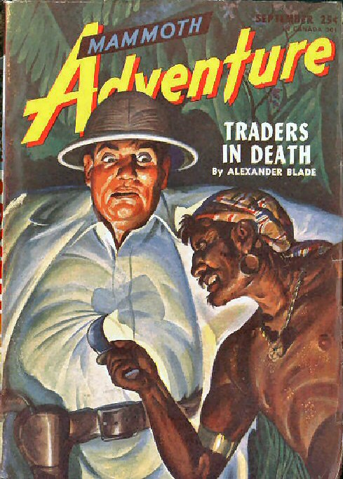the cover of mammoth adventure showing two people holding guns