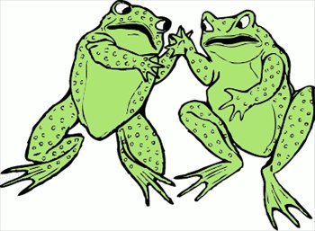 frog couple on the front cover of this is an original drawing