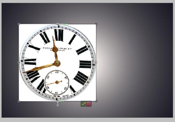 a pograph of an animated clock on a computer screen