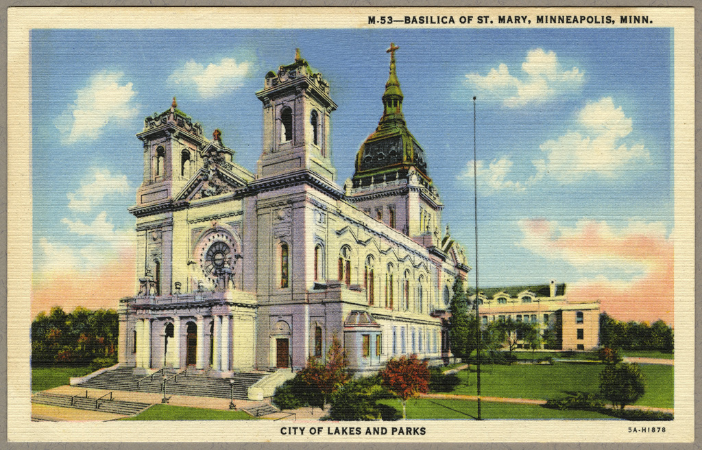 an old postcard of a stately building