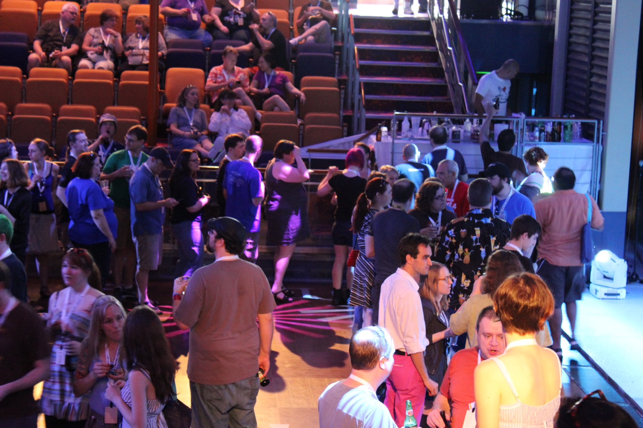 a group of people on the stage at a concert