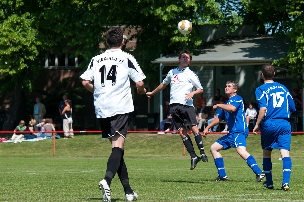 a group of boys on a field playing soccer