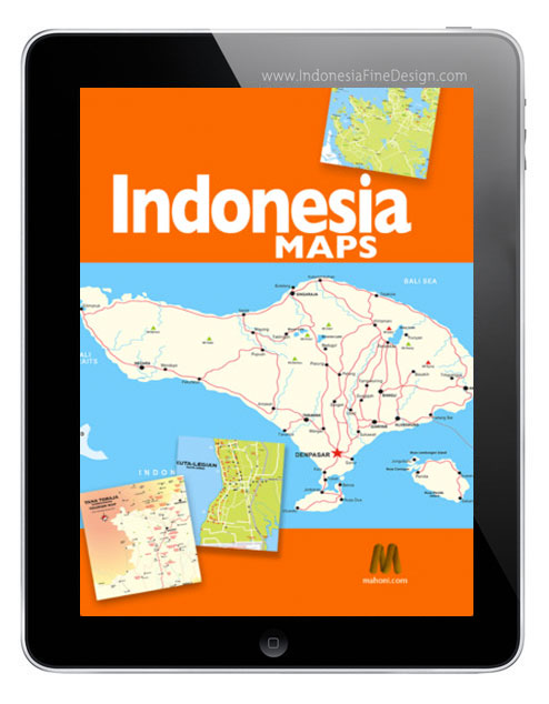 the tablet is open and displaying a map