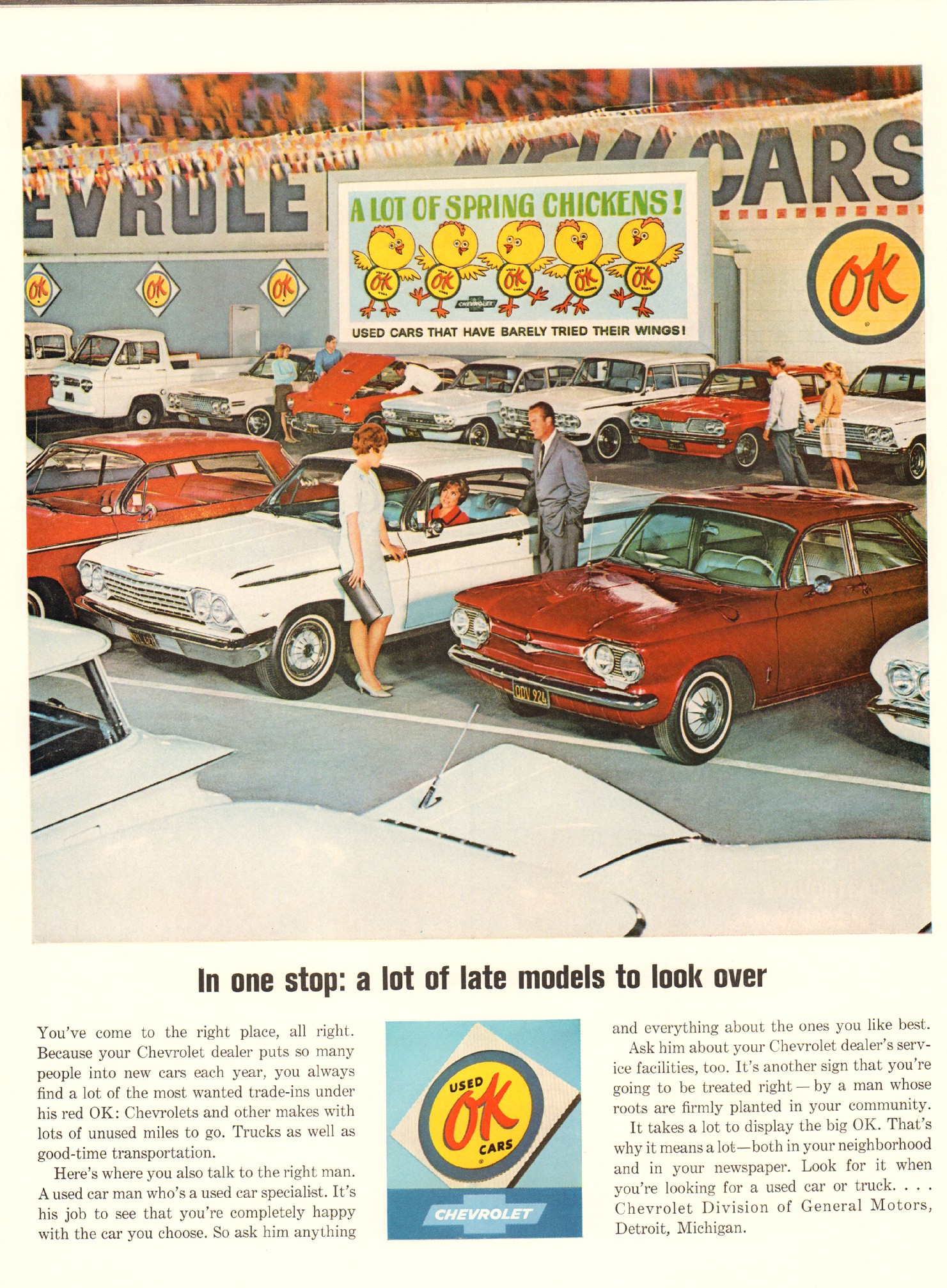 an ad for the old car show features people in front of old cars