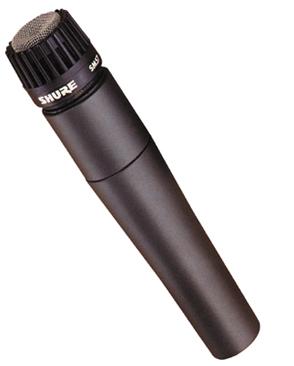 an external microphone with a small metal housing