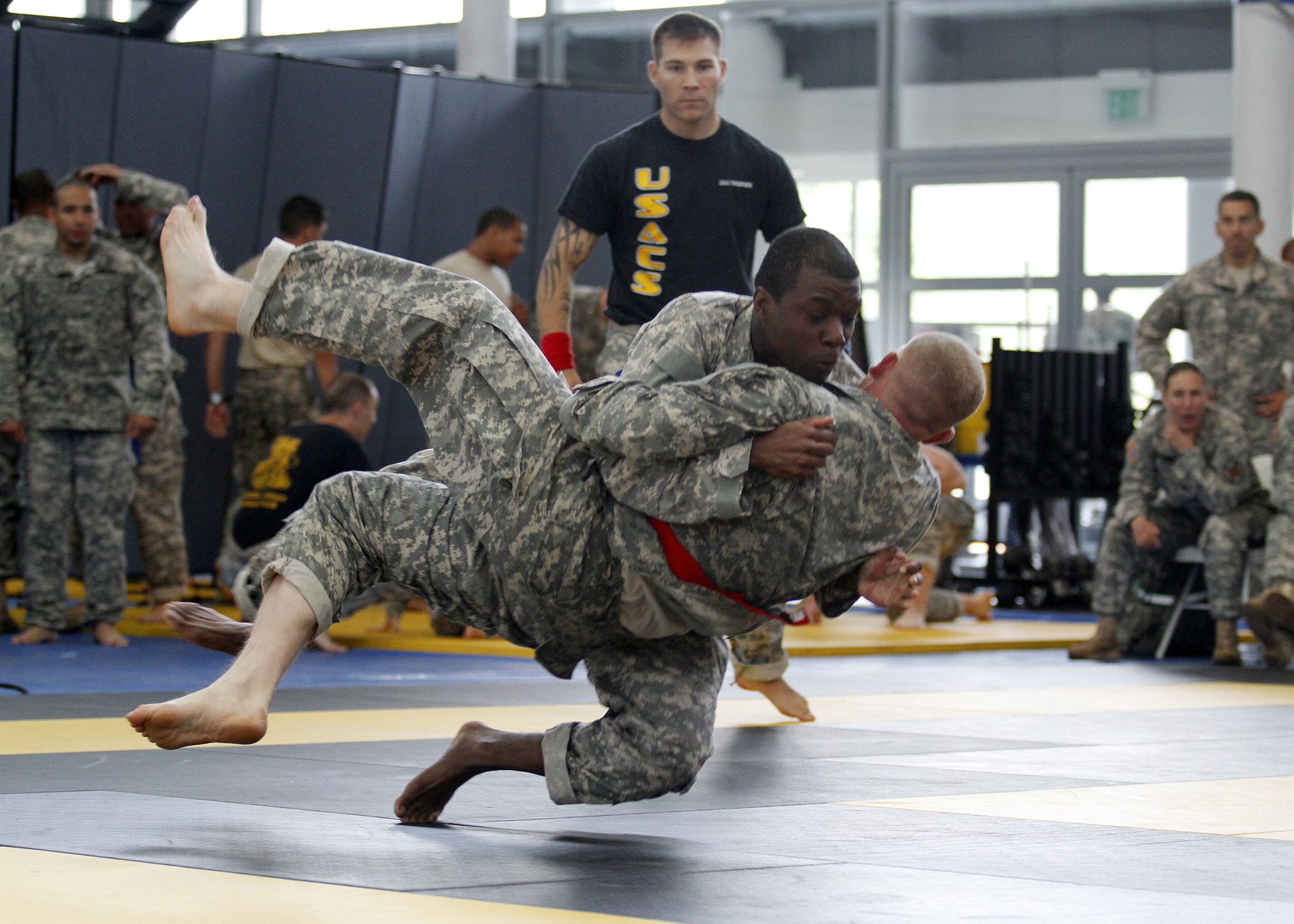 military personnel are being trained to rank