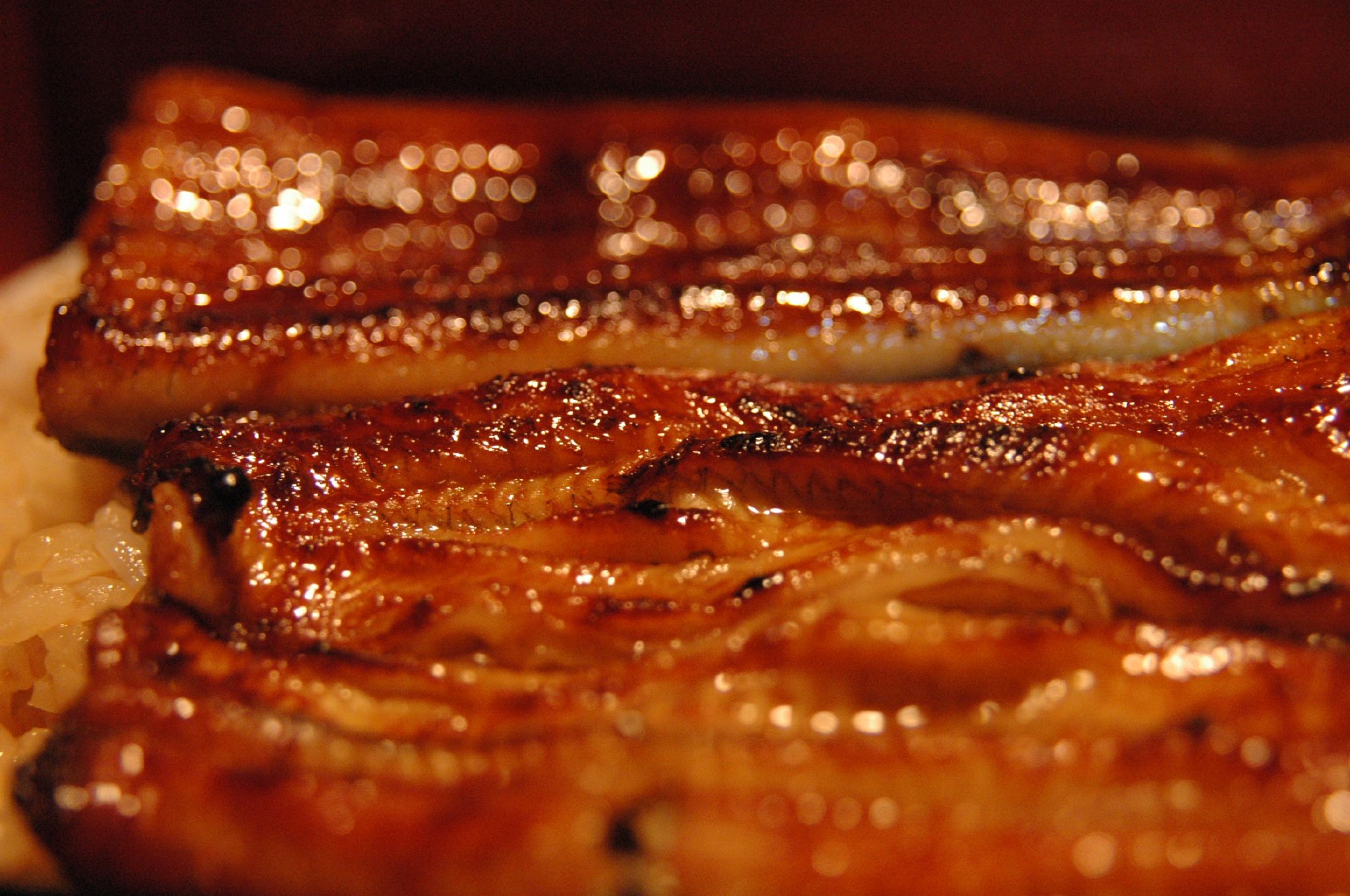 bacon with brown sugar on the side is sitting on a plate