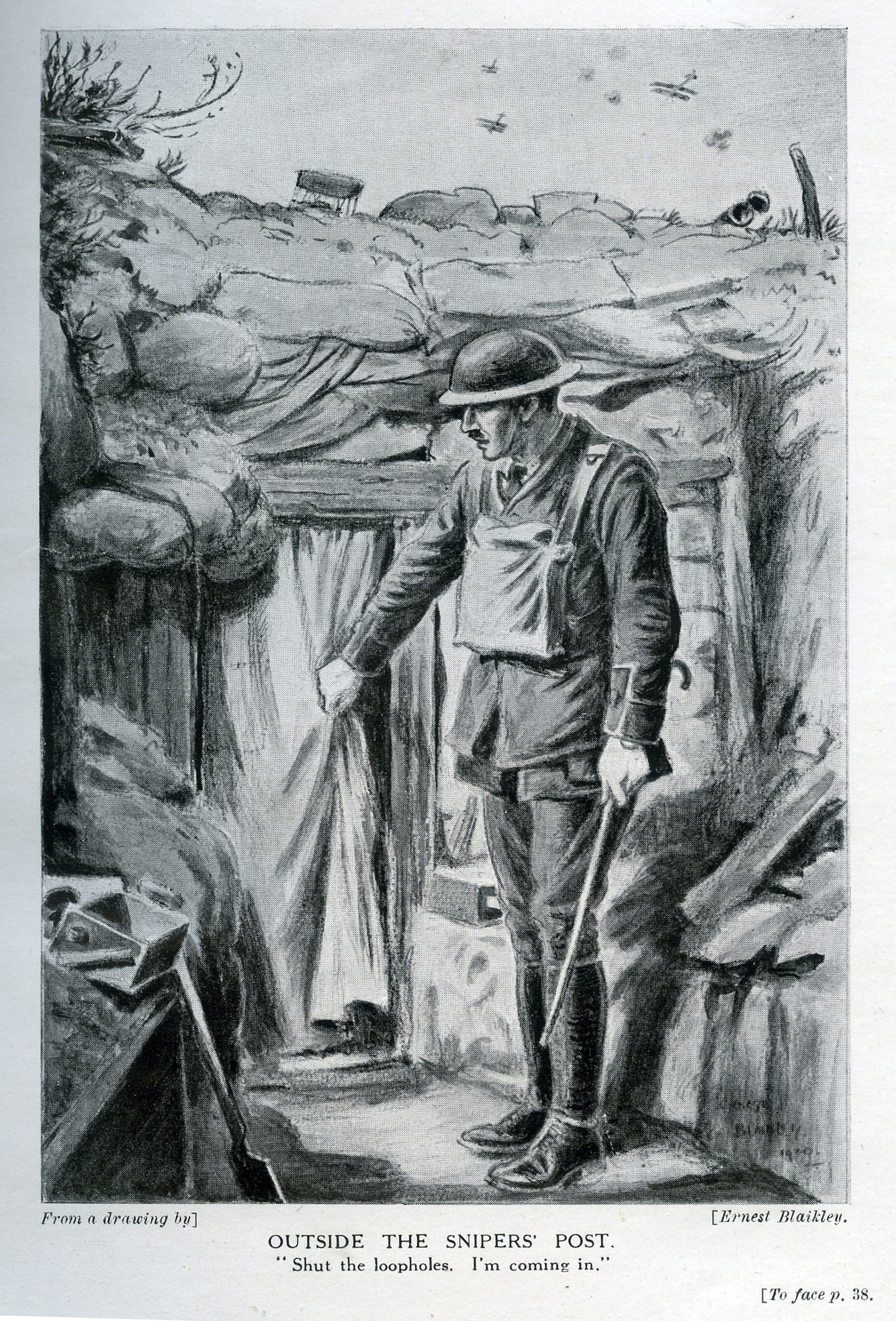this is an illustration from a magazine with a man and woman standing outside