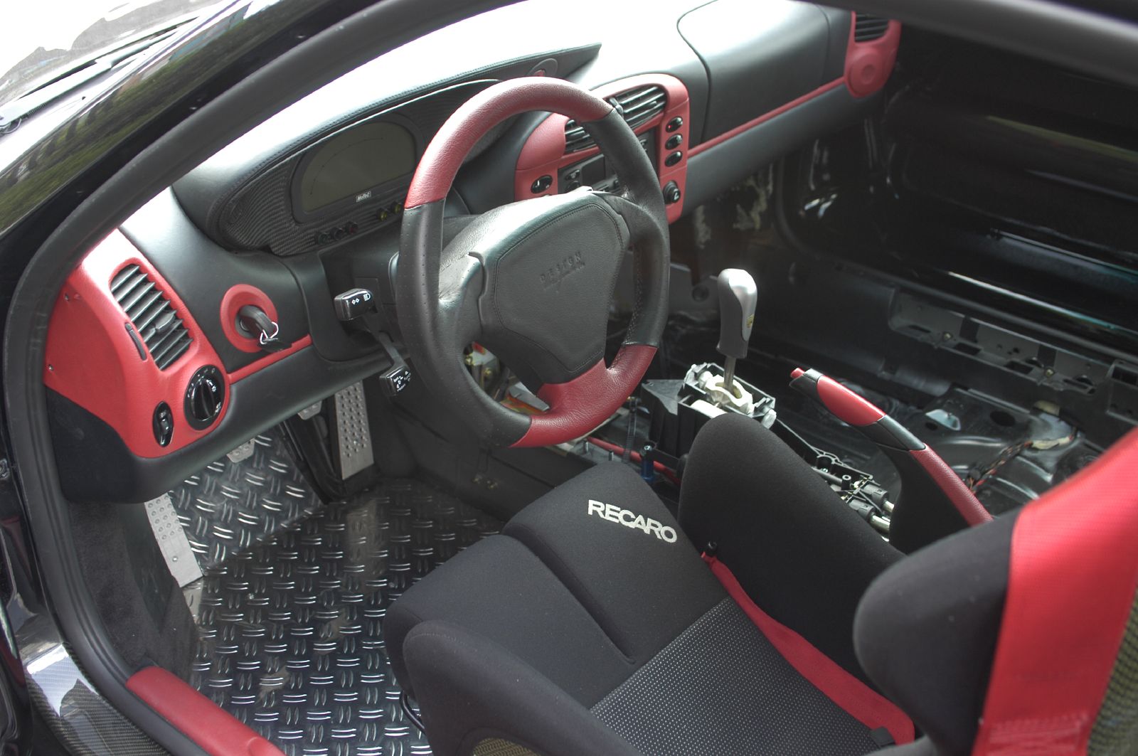 a close up of the inside of a car