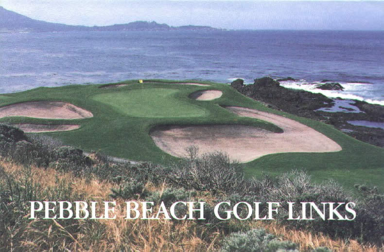 the cover of pebble beach golf links