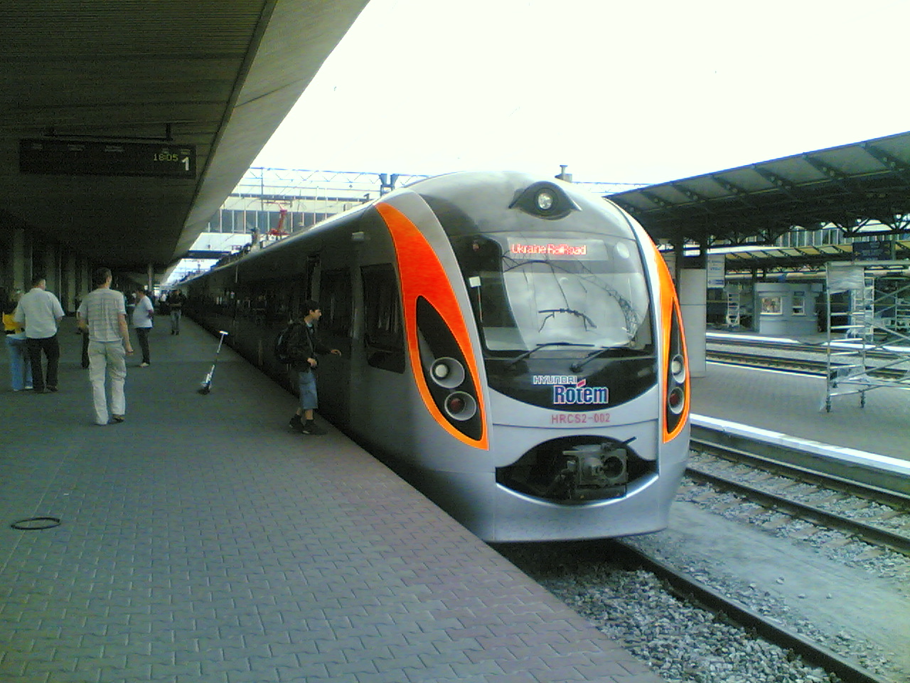 a large long train on a steel track