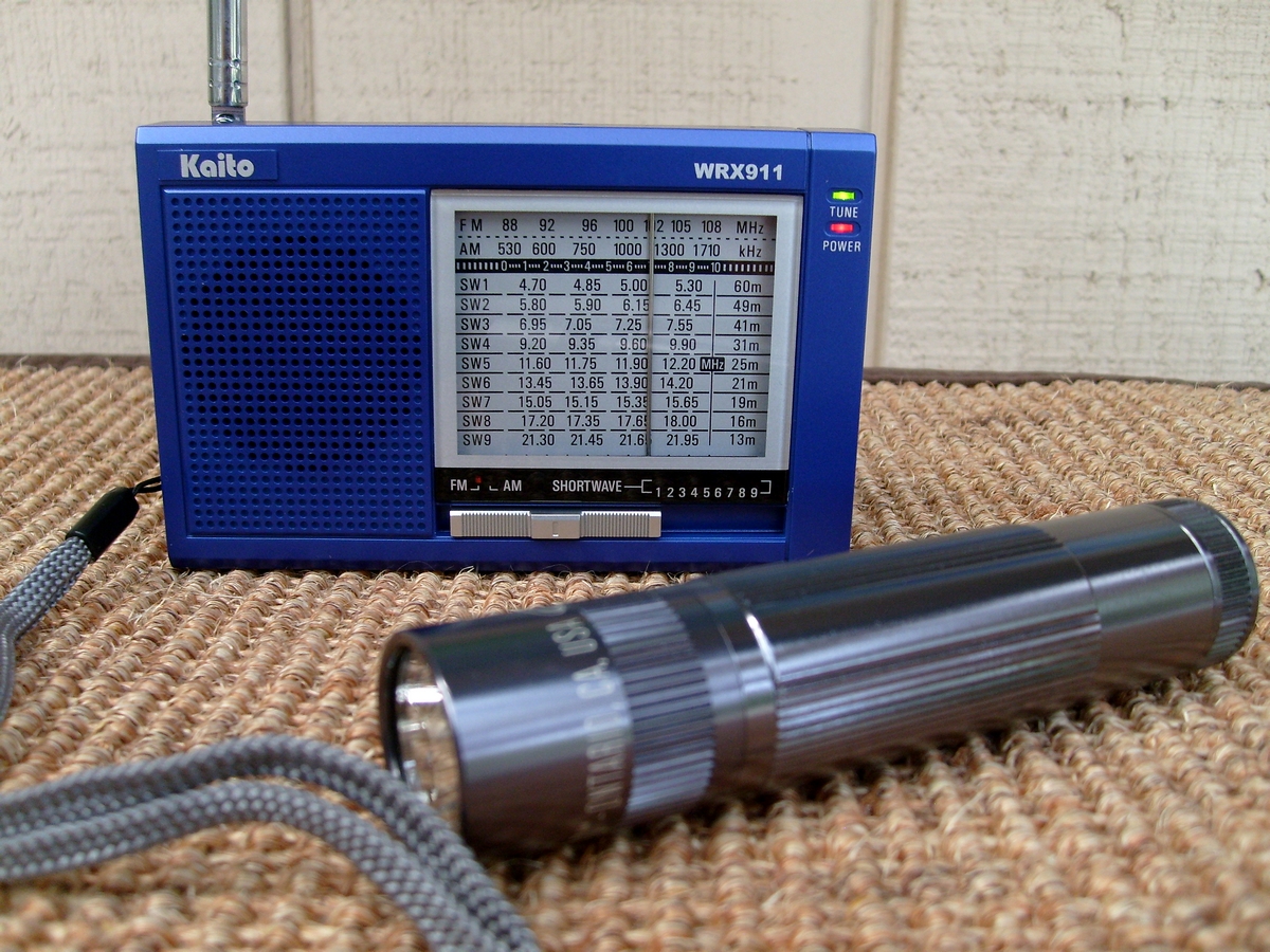 a radio set sitting next to a microphone