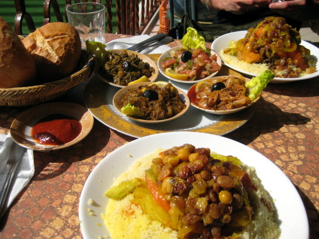 there are various types of food on the table