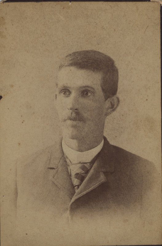 an old po of a man with a mustache