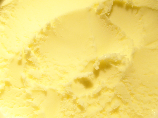 this is the image of a yellow ice cream