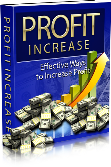 a book cover that says profits increase