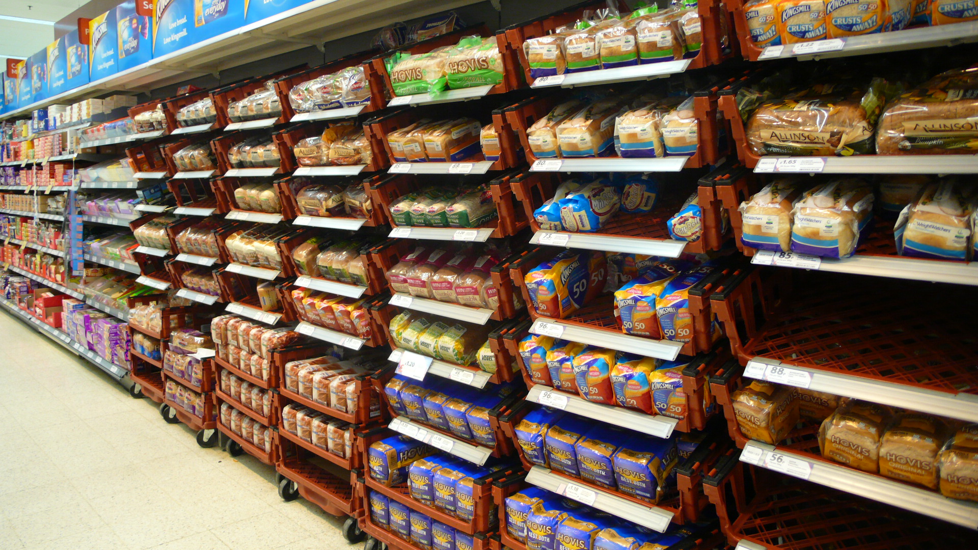 a store filled with shelves filled with food items