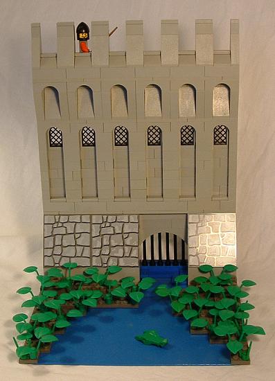 a paper model with a water fall inside